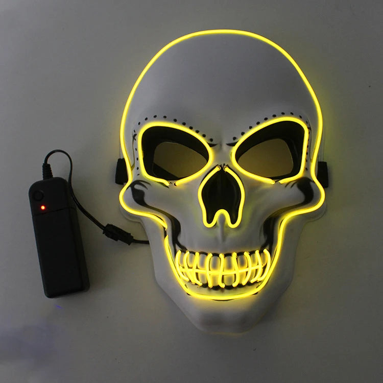 Halloween Horror Skull Mask LED Cold Light Mask - YourGiftIdeasUK