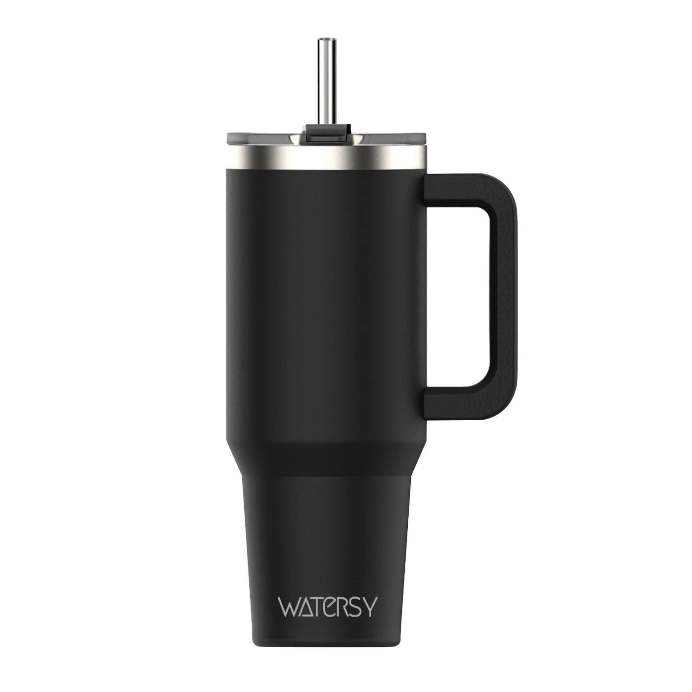 Watersy 40oz/1200ml Tumbler with Handle & Straw Lid Stainless Steel Insulated Cup Keep Cold Thermal Mug Portable Car Travel Cup - Your Gift Ideas