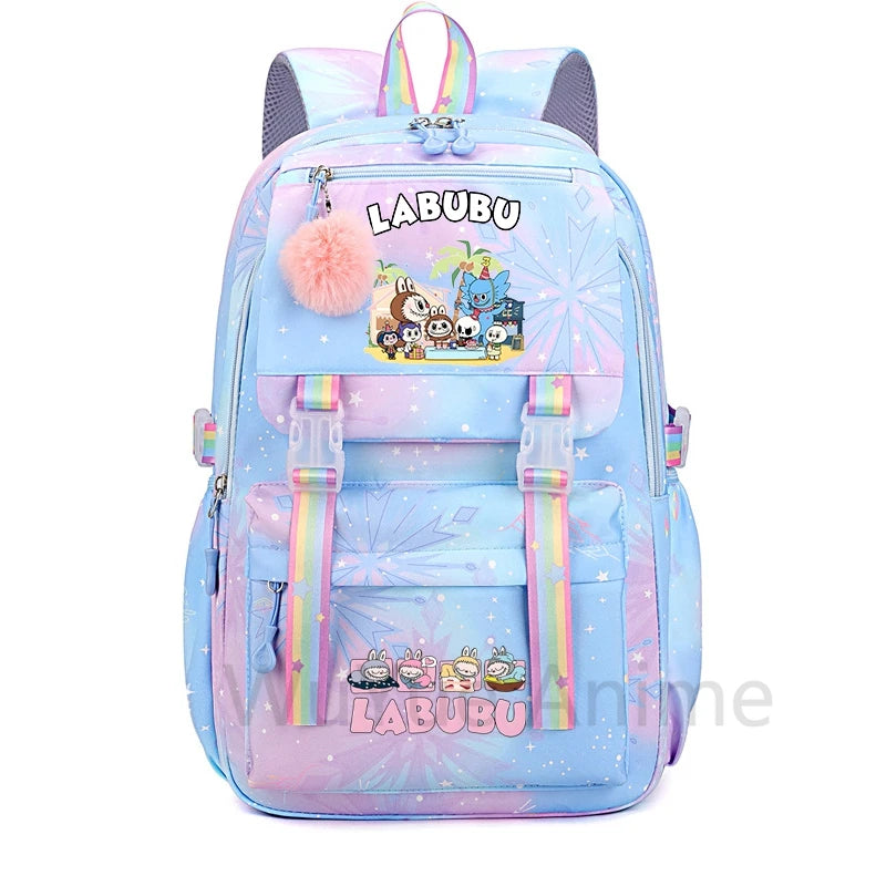 Anime Cute Printed Backpack Teenger Student Kid Girl Boy Schoolbag Bookbag Women Large Capacity Waterproof Schoolbag Travel Bag