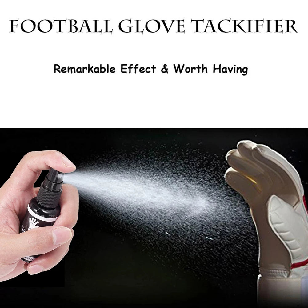 Goalkeeper Glove Grip Spray Goalkeeper Gloves Glue Anti Slip Latex Gloves Spray Enhance Sticky for Wet Conditions