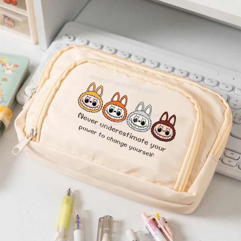 Children Pencil Case Pouch Large Capacity Pen Storage Bag Decompression Creative Stationery School Supplies for Girl Gift