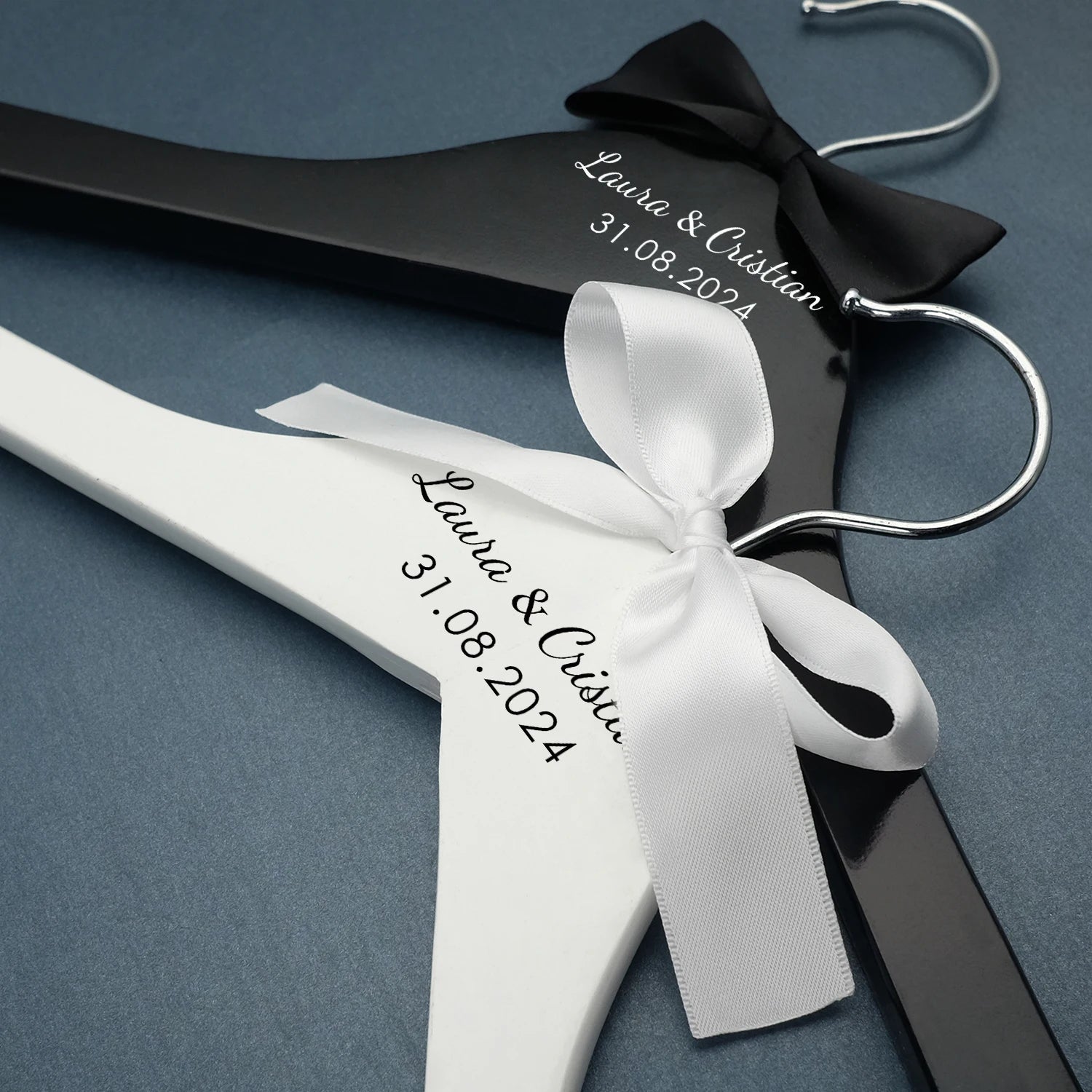 Personalized Wedding Hanger: Bride & Groom Keepsake