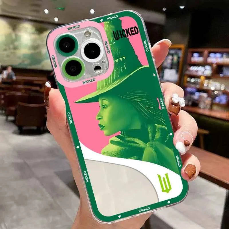 W-Wicked Part One Movie G-Glinda Phone Case For iPhone 16e 16 15 14 13 12 11 Mini Pro Max X XR XSMax 8 Plus Soft TPU Back Cover