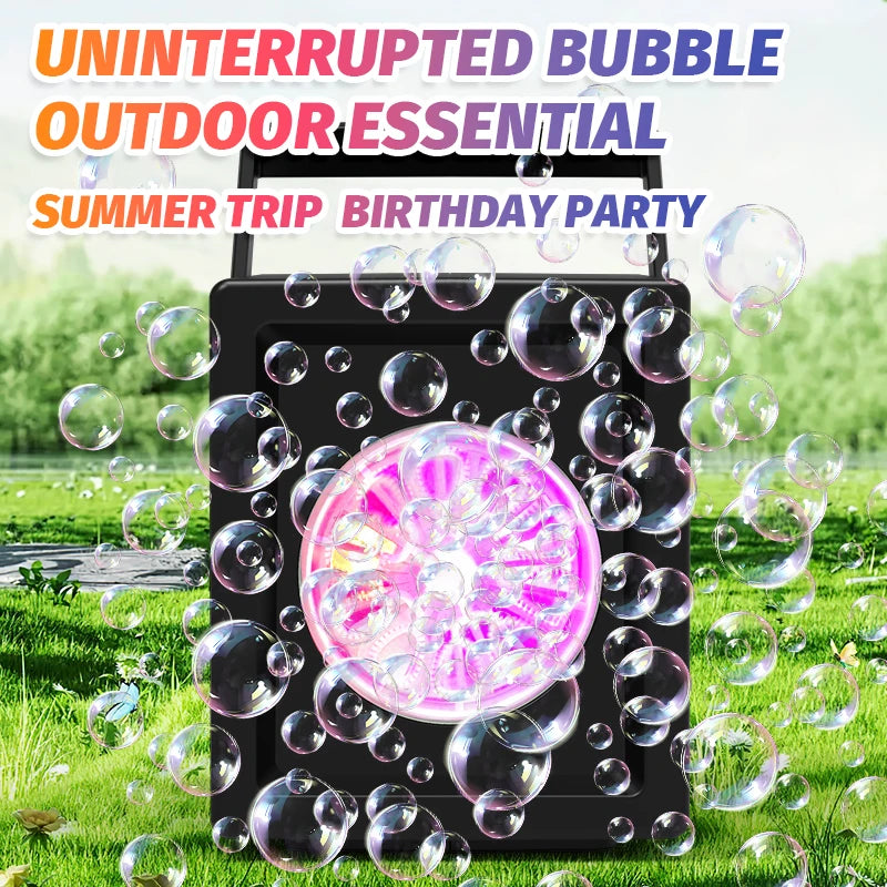 10 hole fully automatic bubble blowing handheld electric bubble machine - YourGiftIdeasUK