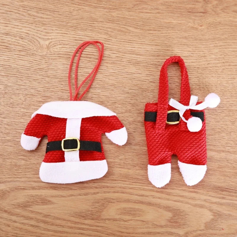 2025 Christmas Cutlery Holder Santa Claus Snowman Tableware Decoration Home Party Supplies Christmas Hat Deco Gift Bags Ornament - YourGiftIdeasUK