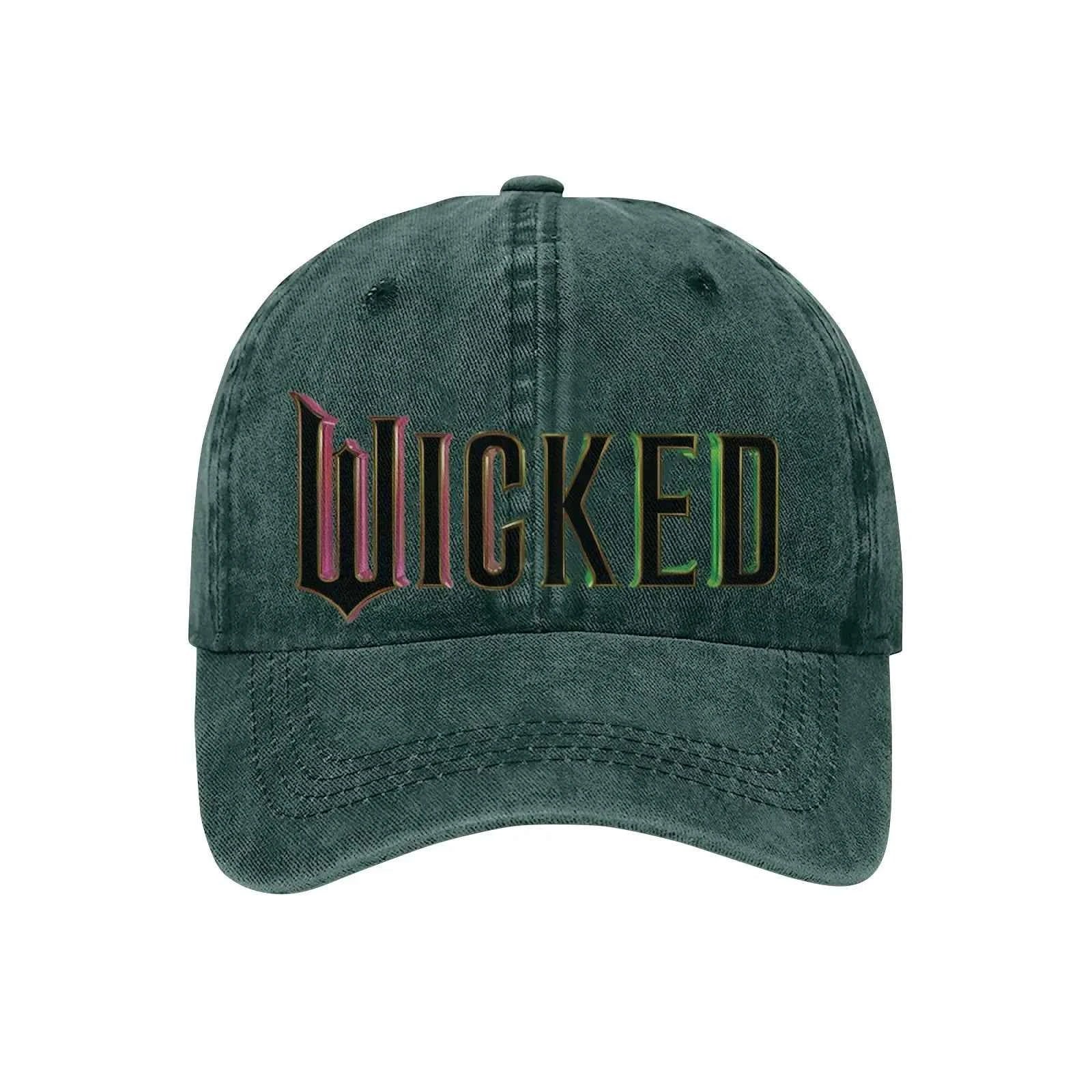 High quality twill cotton Wicked Alphabet Baseball Cap Fashion Men And Women With The Same Bad Witch Adjustable sun hats gorras