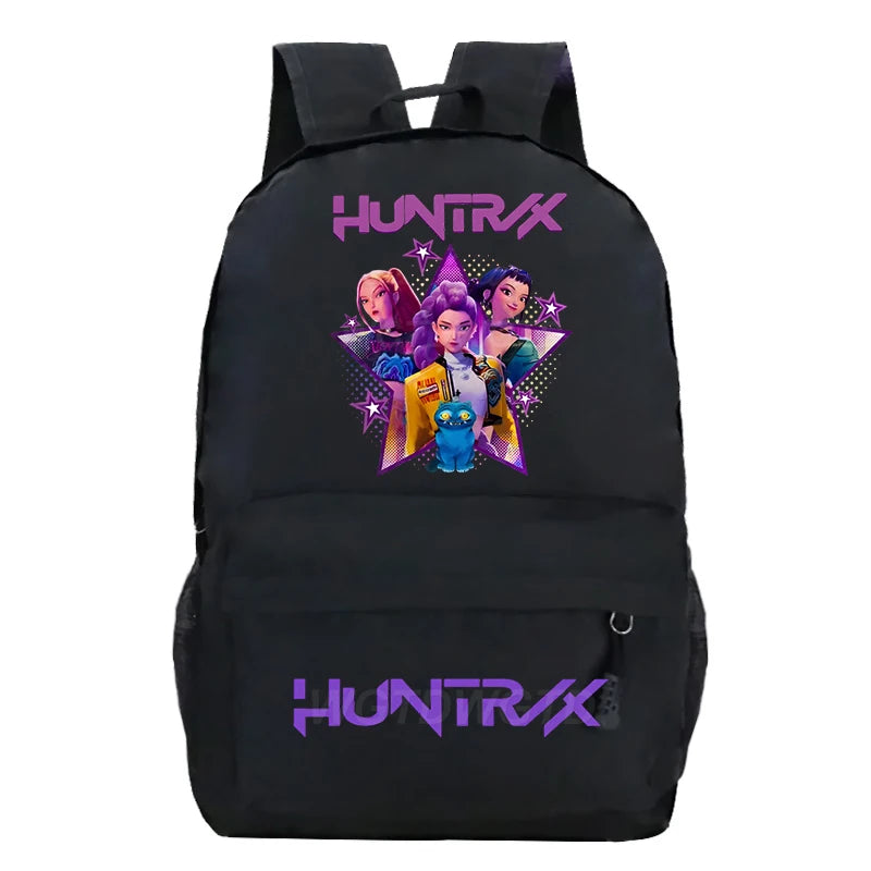 Kpop Demon Hunters Huntrix Backpack Children Teeneger Schoolbags Student Bag Large Capacity Bag Girls Boys Anime Book Bags Gifts