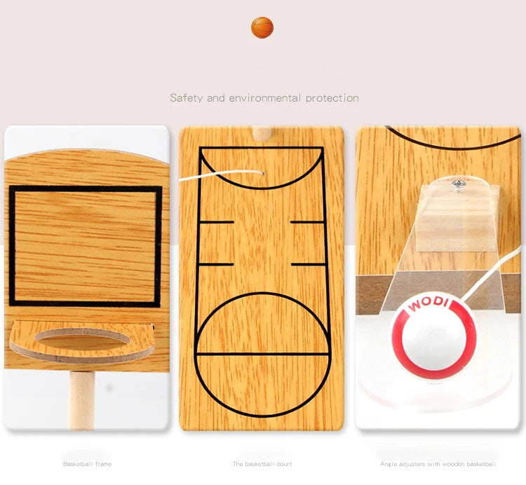 Classic Mini Table Basketball Shooting Board Game Activity Toy Children's Wooden Table Basketball Shooting Game