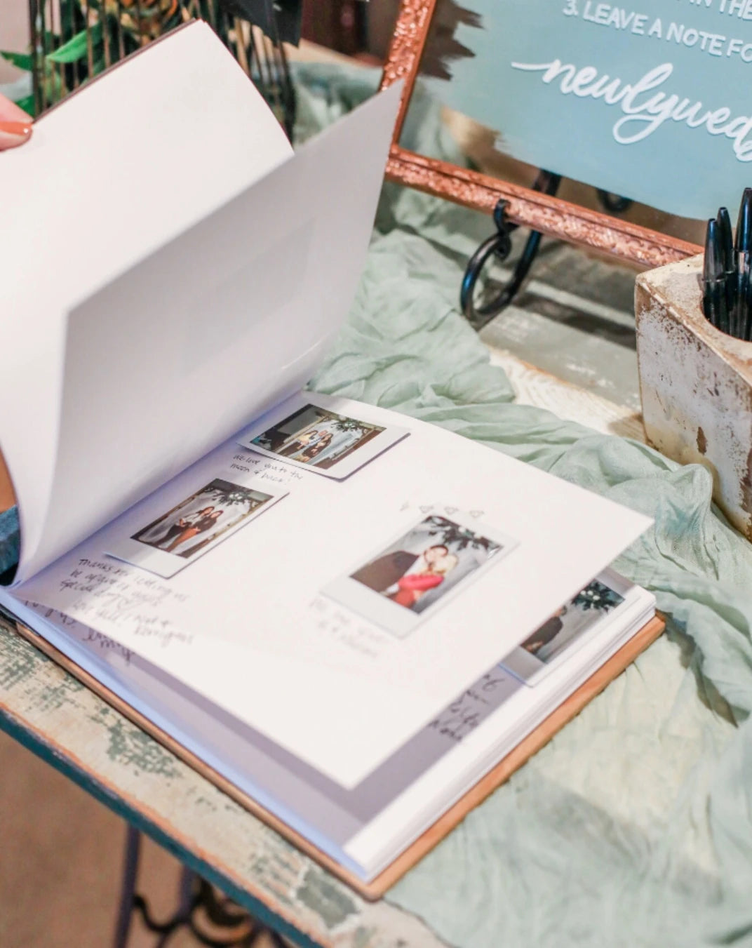 Personalized Guest Book Custom Wedding Guest Book Photobooth Album Wooden Guest Book Custom Photo Album Wedding Album