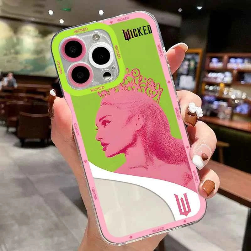 W-Wicked Part One Movie G-Glinda Phone Case For iPhone 16e 16 15 14 13 12 11 Mini Pro Max X XR XSMax 8 Plus Soft TPU Back Cover