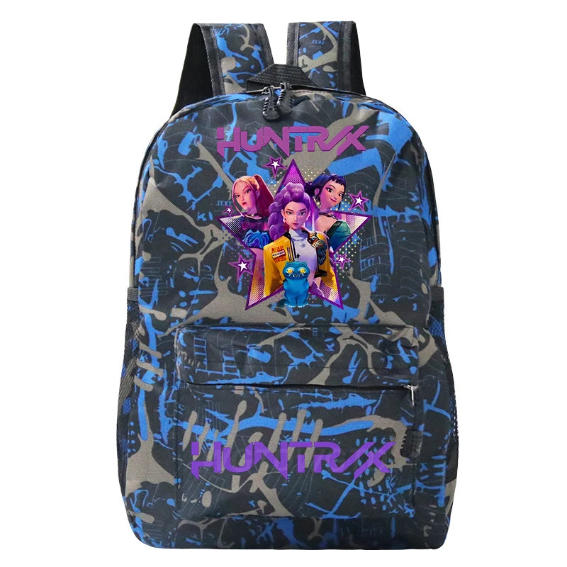 Kpop Demon Hunters Huntrix Backpack Children Teeneger Schoolbags Student Bag Large Capacity Bag Girls Boys Anime Book Bags Gifts