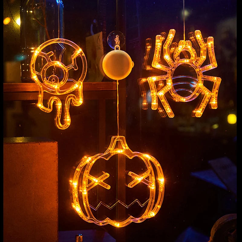 Halloween Decoration Window Lights LED Sucker Lamp - YourGiftIdeasUK