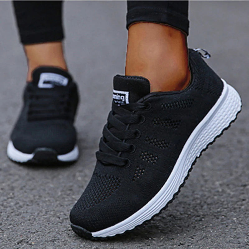 Women's Sneaker 2025 New Fashion Platform Women's Shoes Trainers Casual Sneaker Woman Lace Up Female Sneakers Tenis Feminino