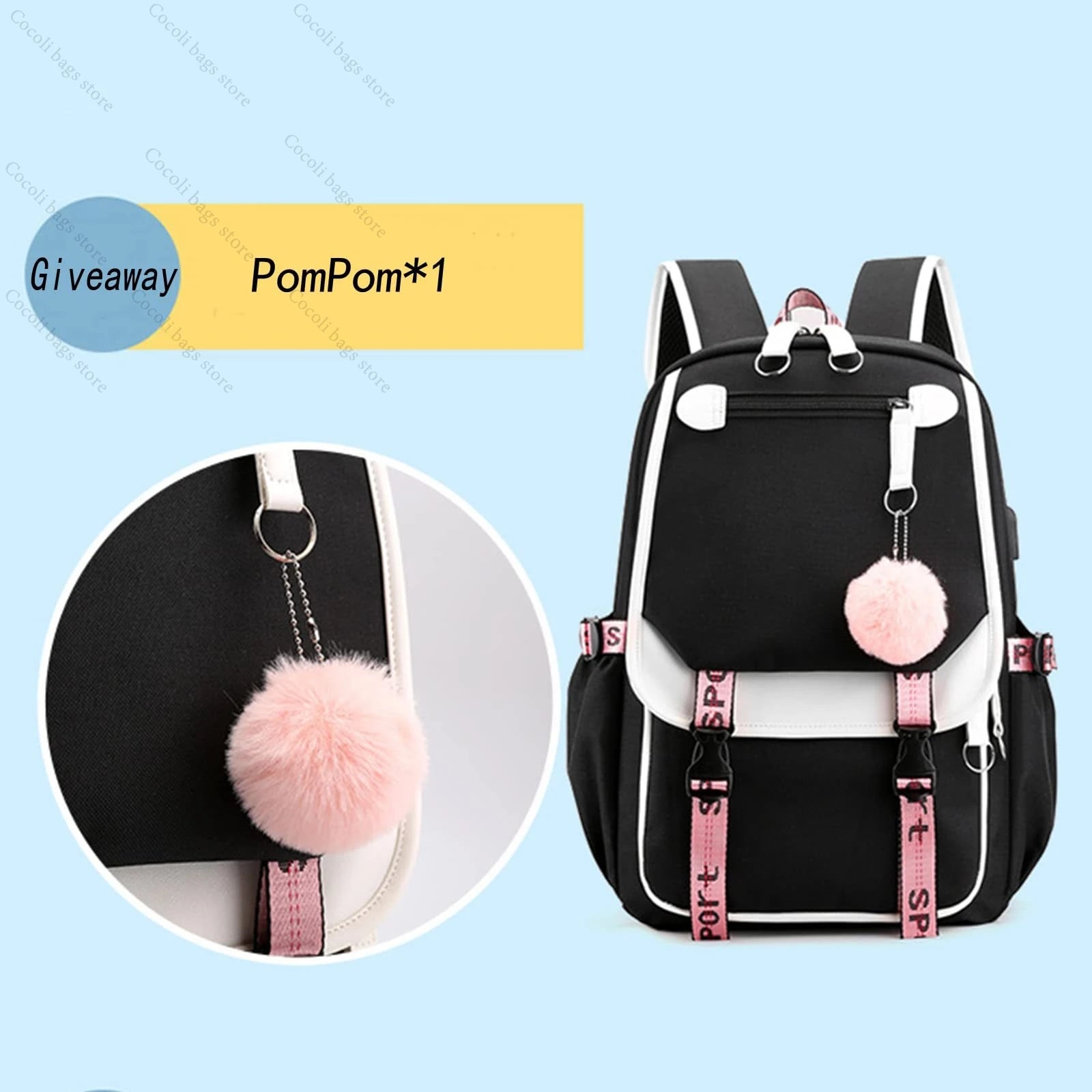 2025 KPop Demon Hunters Print Backpack Large Capacity School Bag Student Bag School Backpack Girls' School Backpack