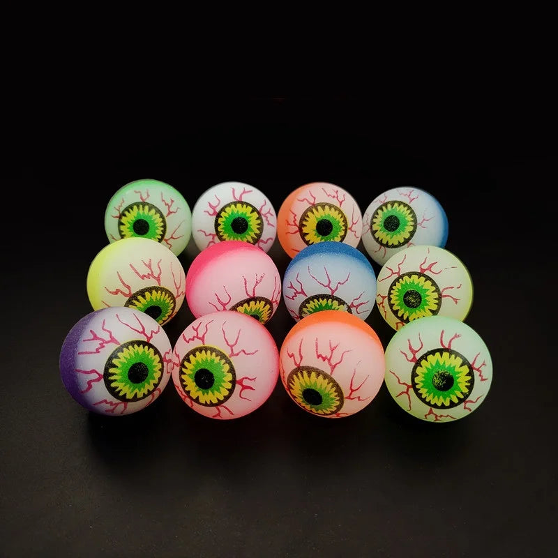 5-10-20pcs Glow in The Dark Eyeball 32MM Bouncy Ball - YourGiftIdeasUK