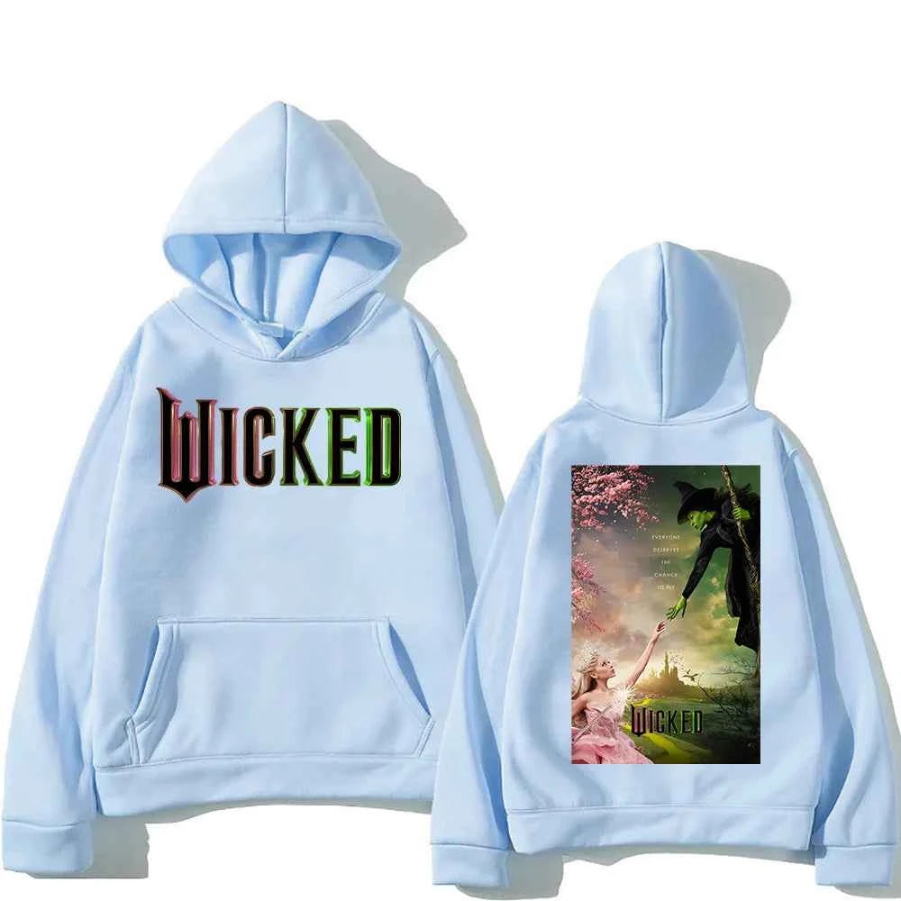 Men Women Sudaderas Wicked Fantasy Movie Graphic Print Sweatshirts Autumn Winter Large Pullovers Windproof Unisex Casual Hoodies
