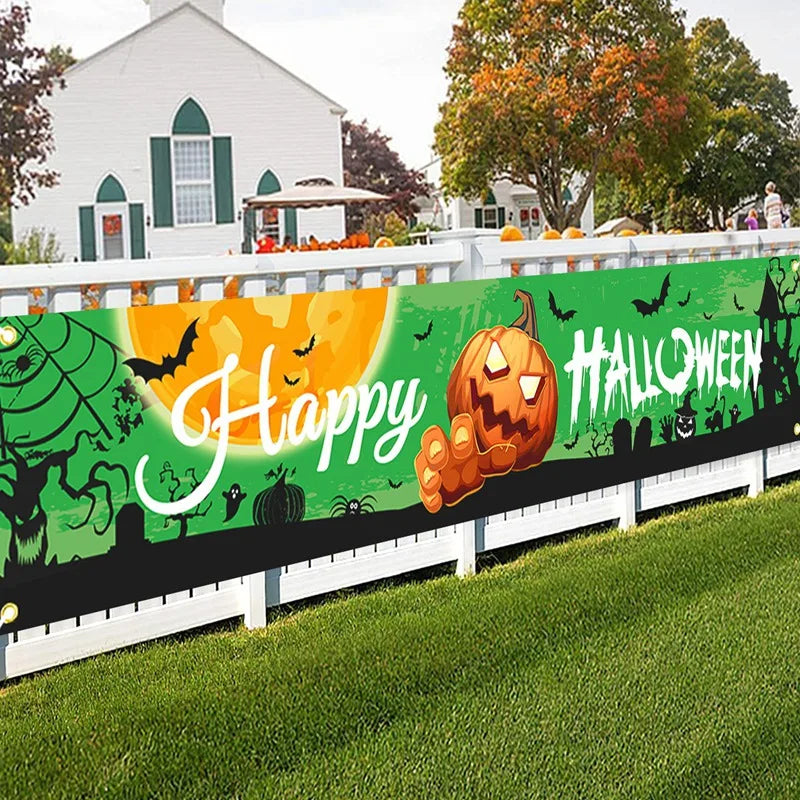 Ghost Halloween Pumpkin Banner - YourGiftIdeasUK