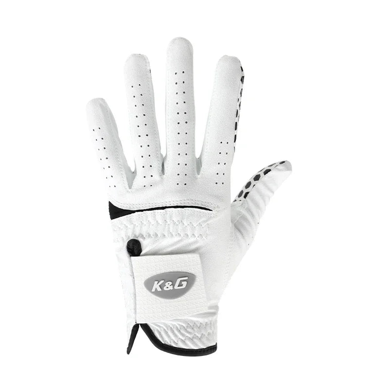 Pack 1 Person Golf Gloves Men's Left Hand Soft Breathable Pure Sheepskin Non-slip Pellet Golf Gloves Golf Men 22/23/24/25/26