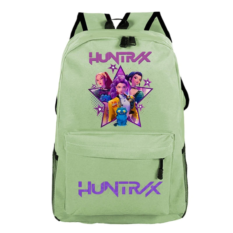 Kpop Demon Hunters Huntrix Backpack Children Teeneger Schoolbags Student Bag Large Capacity Bag Girls Boys Anime Book Bags Gifts