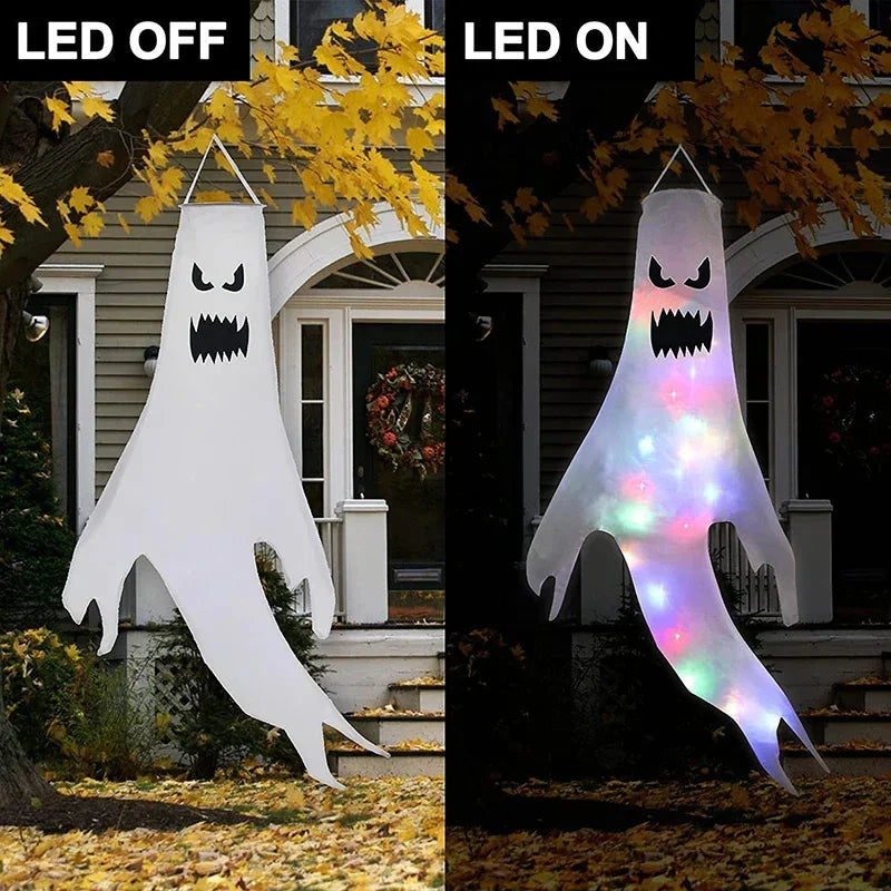 Hanging Ghost Halloween LED Luminous Ghost - YourGiftIdeasUK