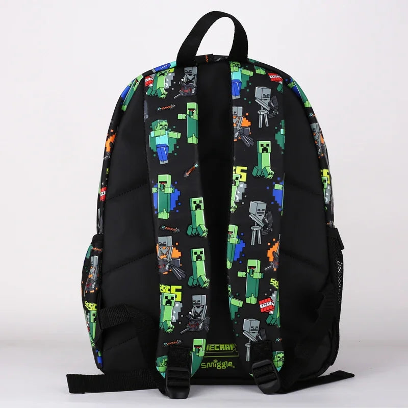 Genuine Australia Smiggle Elementary School Children Backpack Schoolbag Boy Black Green Large Capacity Cartoon Shaped Bag Gift