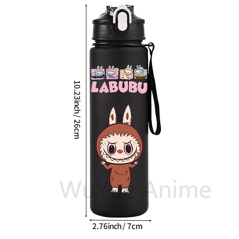 750Ml Cartoon Printed Large Capacity Water Bottle Teenger Student Drinking Portable Cartoon Outdoor Sport Water Cup Kid Gift