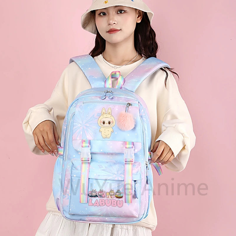 Anime Cute Printed Backpack Teenger Student Kid Girl Boy Schoolbag Bookbag Women Large Capacity Waterproof Schoolbag Travel Bag