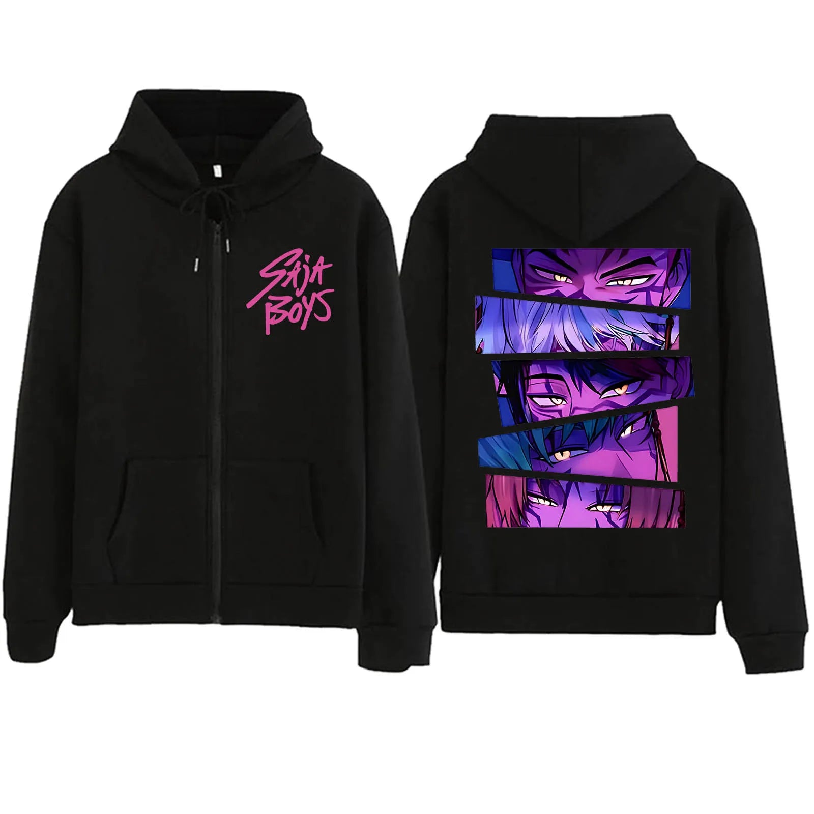 Kpop Demon Hunter Saja Boys Hoodie Harajuku Hip Hop Pullover Y2k Clothes