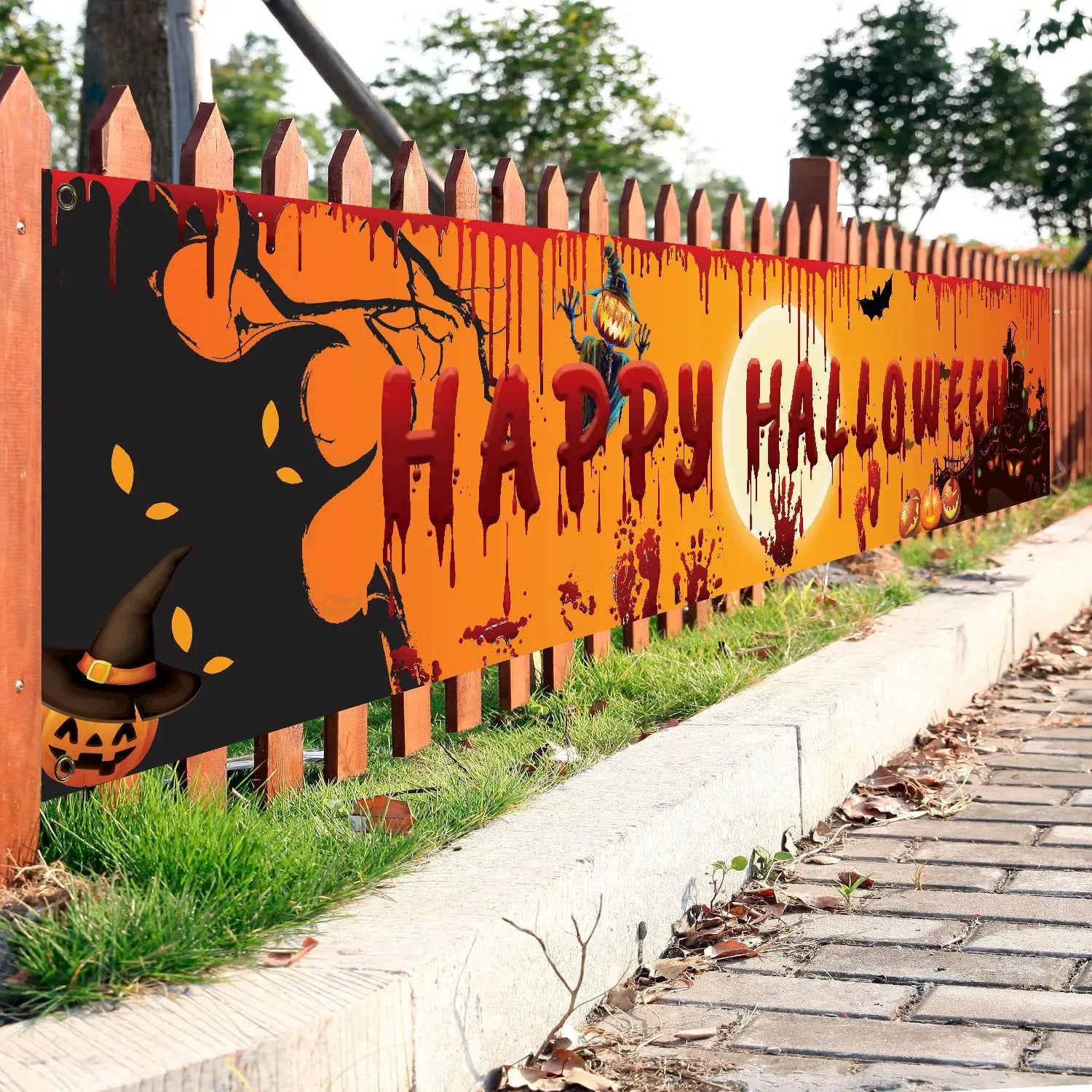 Happy Halloween Banner 250cm Long - YourGiftIdeasUK