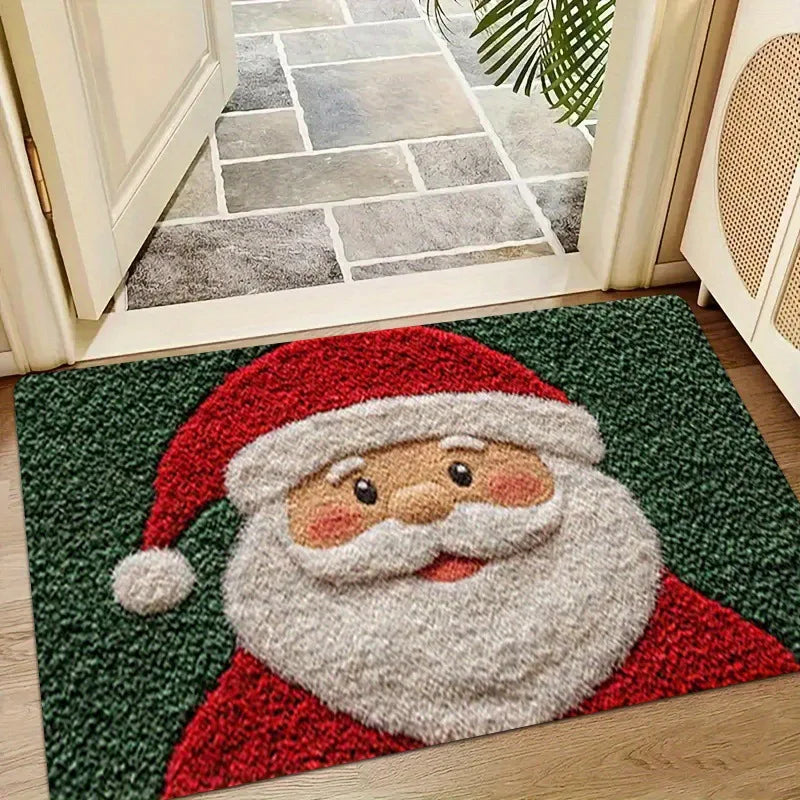 Christmas Door Mat Red Santa Claus Outdoor and indoor Gingerbread Man Carpet  New Year 2026 Merry Christmas Home Decor Foot Mat - YourGiftIdeasUK