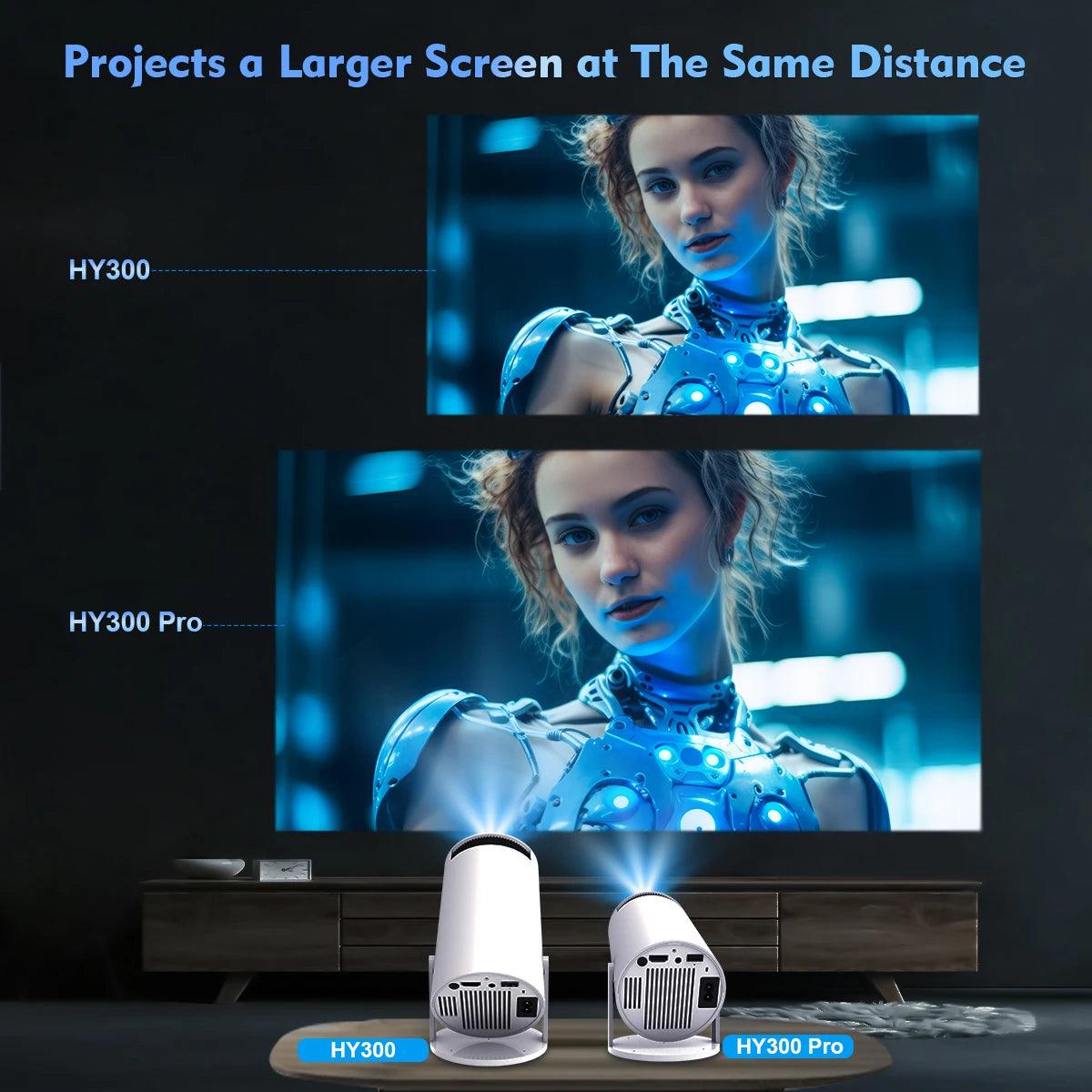 Magcubic Projector HY300 Pro 4K Android 11 Dual Wifi6 260ANSI Allwinner H713 BT5.0 1080P 1280*720P Home Cinema Outdoor Projetor - Your Gift Ideas
