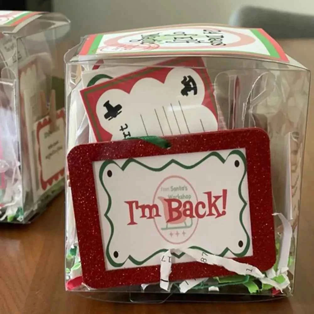 Elf Activities Elf Kit 24/30 Days of Christmas Elf Pranks Plastics Christmas Countdown Set Best Funny Elf Kit 24/30 Days Home