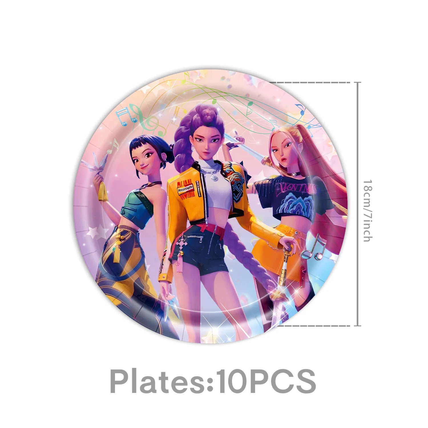 Birthday Decorations k pop demon hunters Birthday Table cloth Birthday Cup Plate Baby Shower Party Favors Kids Kpop Demon Hunter - YourGiftIdeasUK