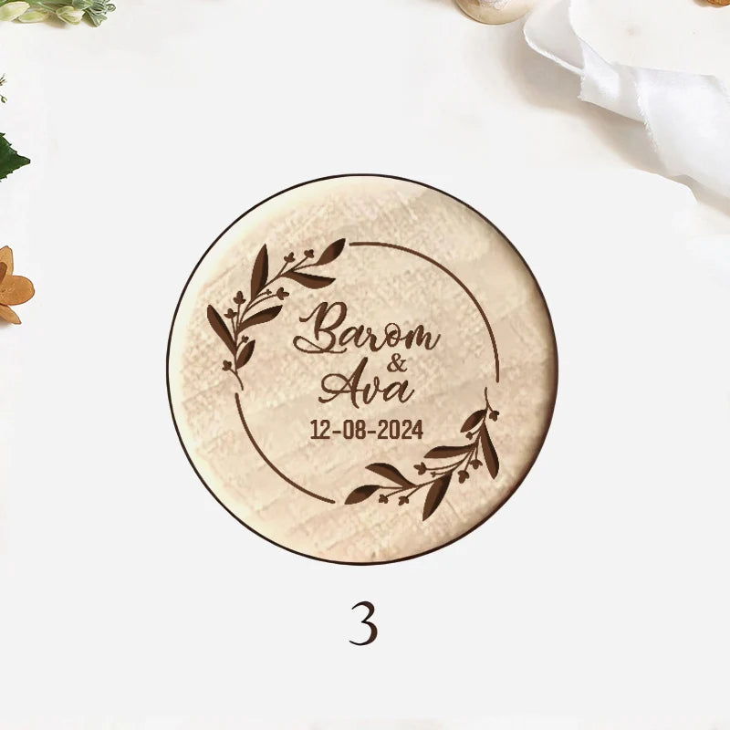 Custom 10pcs Wooden Wine Cork Stoppers with Thank You Card Wedding Party Baptism Ideas Personalized Gift for Guests in Bulk
