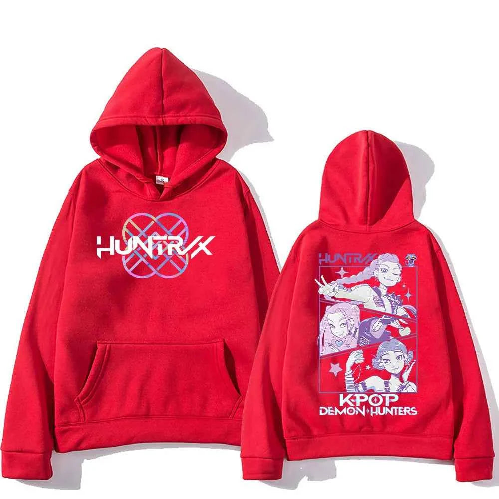 KPop Demon Hunters Hoodies Merch Kpop Men Women Sweatshirt Fashion Versatile Streetwear Oversized Y2K Pullovers Trends Anime Top