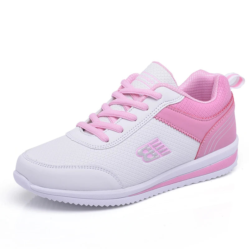 Women's Comfortable Golf Shoes, White Gray Girls' Outdoor Running Shoes, Women's Classic Casual Walking Shoes