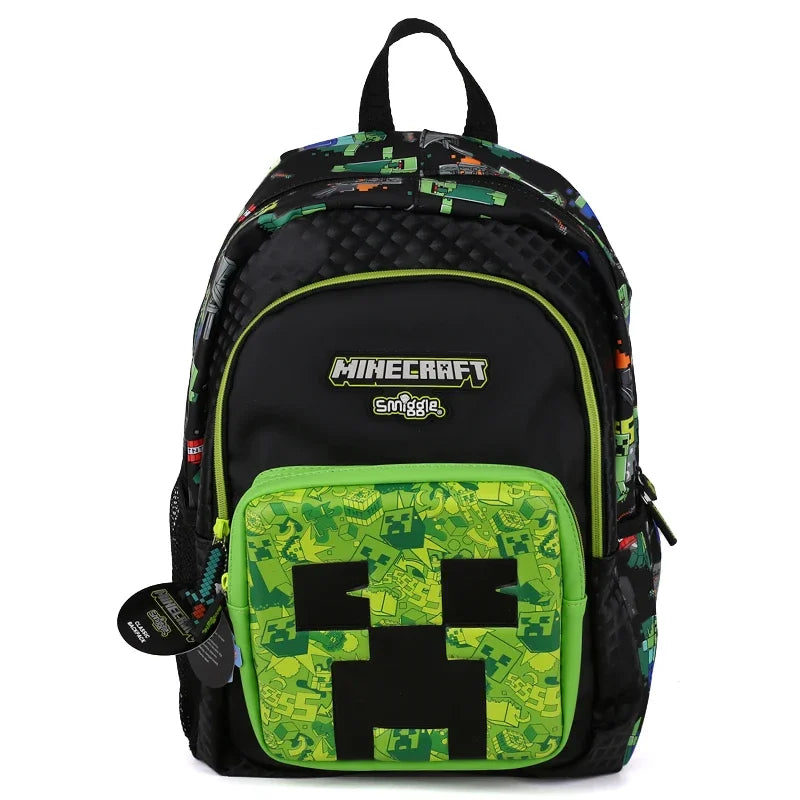 Genuine Australia Smiggle Elementary School Children Backpack Schoolbag Boy Black Green Large Capacity Cartoon Shaped Bag Gift