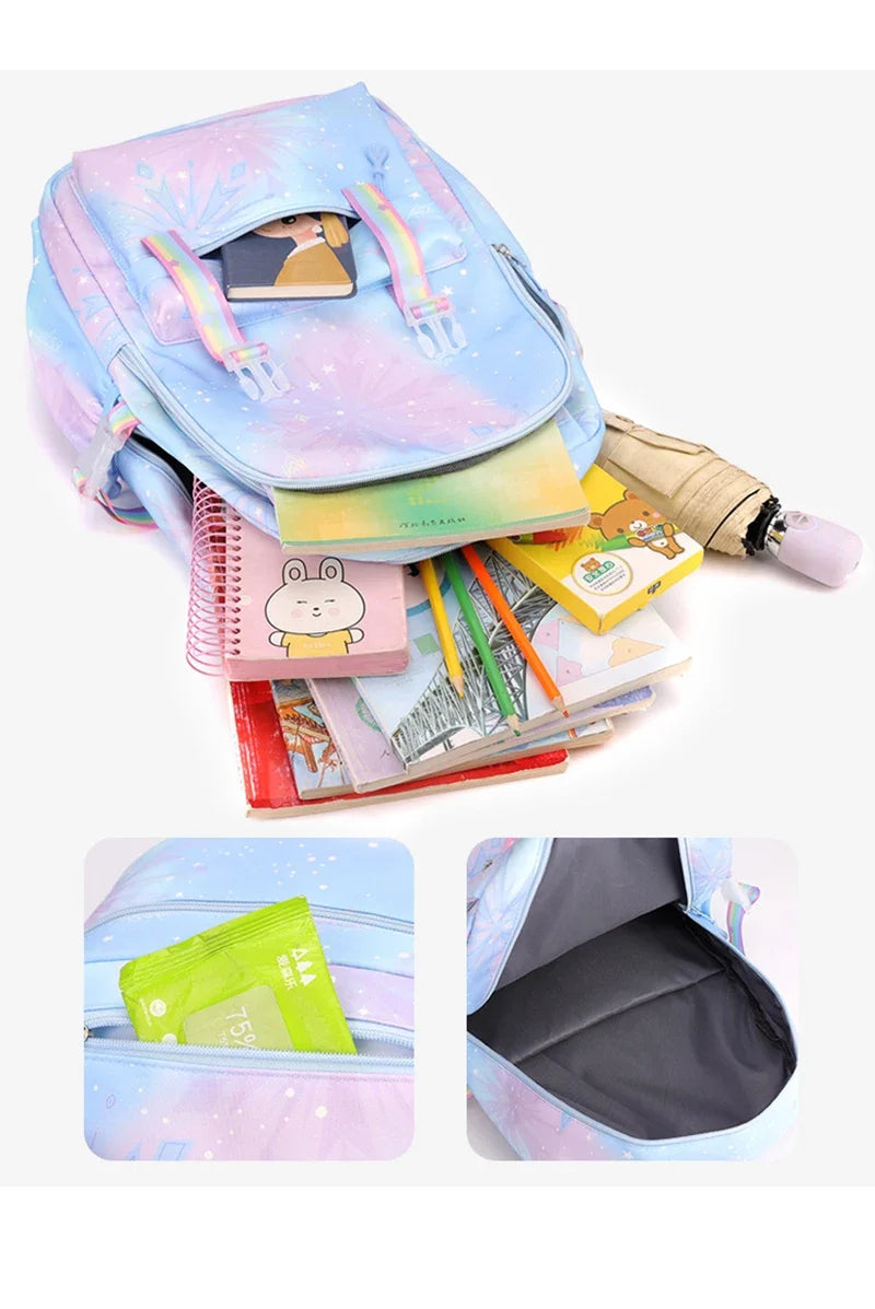 Kpop Demon Hunters Huntrix Graphic Schoolbags Cute Cartoon Children Teeneger School Backpack Kpop Demon Hunters Bags Gifts