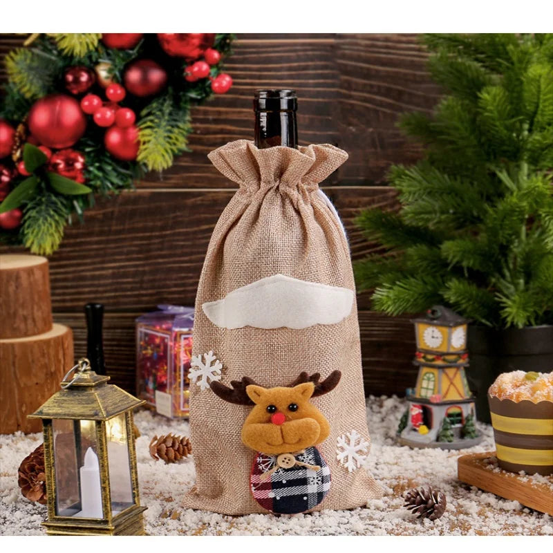2025 Christmas Cutlery Holder Santa Claus Snowman Tableware Decoration Home Party Supplies Christmas Hat Deco Gift Bags Ornament - YourGiftIdeasUK