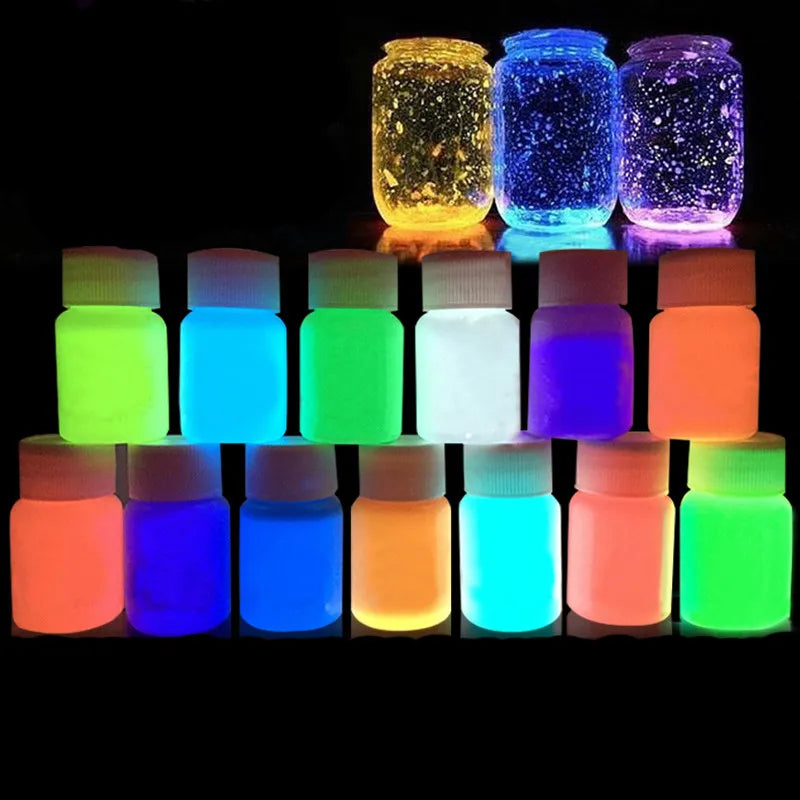 10g Glow In The Dark DIY Luminous Party Super Luminous Particle Pigment - YourGiftIdeasUK