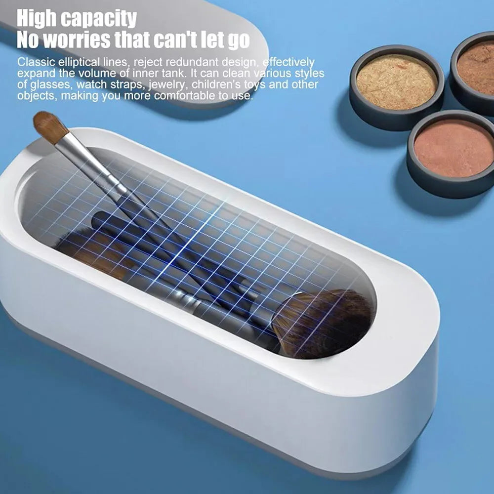 Ultrasonic Cleaner Sonic Wave Tank Glasses Watch Jewellery Cleaning Machine UK