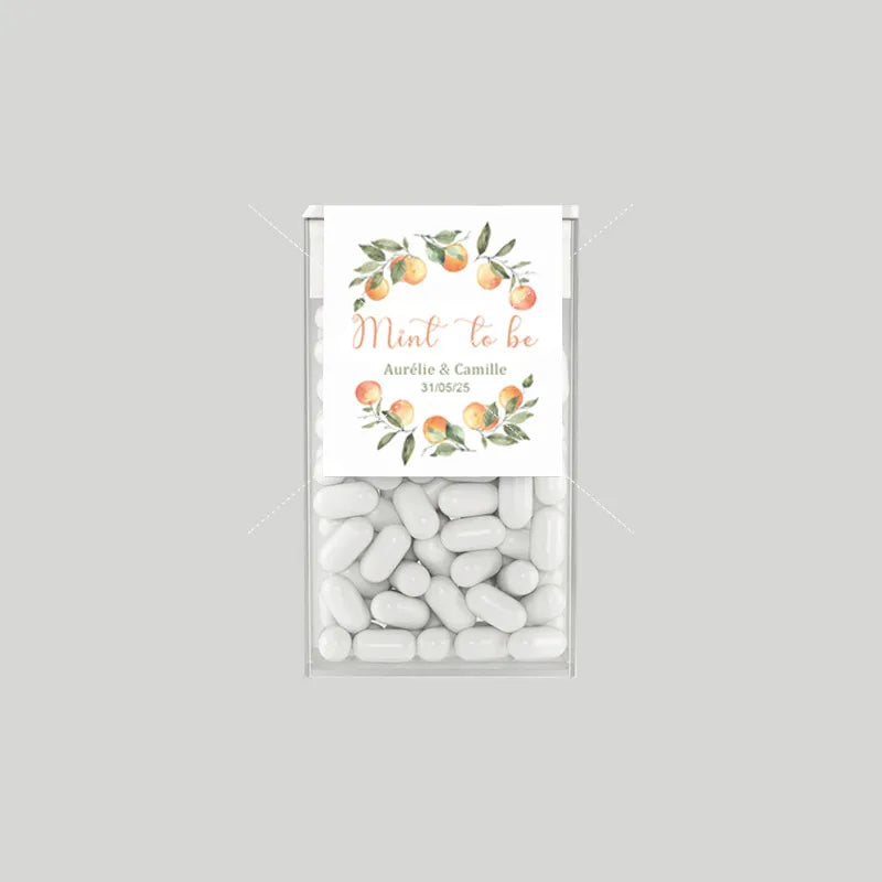 Mint to Be Labels Wedding Favors Custom Candy Box Stickers Personalized Bridal Shower Engagement Party Wedding Favors for guests