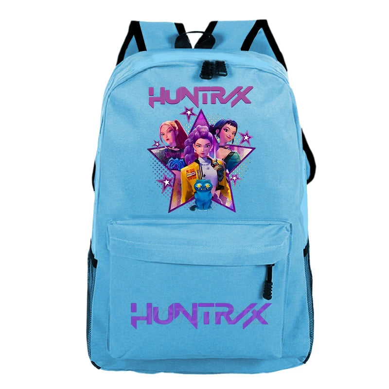Kpop Demon Hunters Huntrix Backpack Children Teeneger Schoolbags Student Bag Large Capacity Bag Girls Boys Anime Book Bags Gifts