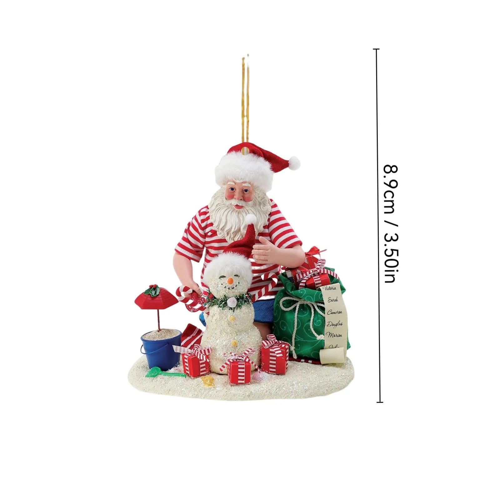 Christmas Tree Decor Pendant 2D Acrylic Santa Claus's Daily Life Home Holiday Pendant Christmas Ornaments Navidad New Year 2025 - YourGiftIdeasUK