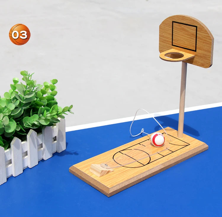 Classic Mini Table Basketball Shooting Board Game Activity Toy Children's Wooden Table Basketball Shooting Game