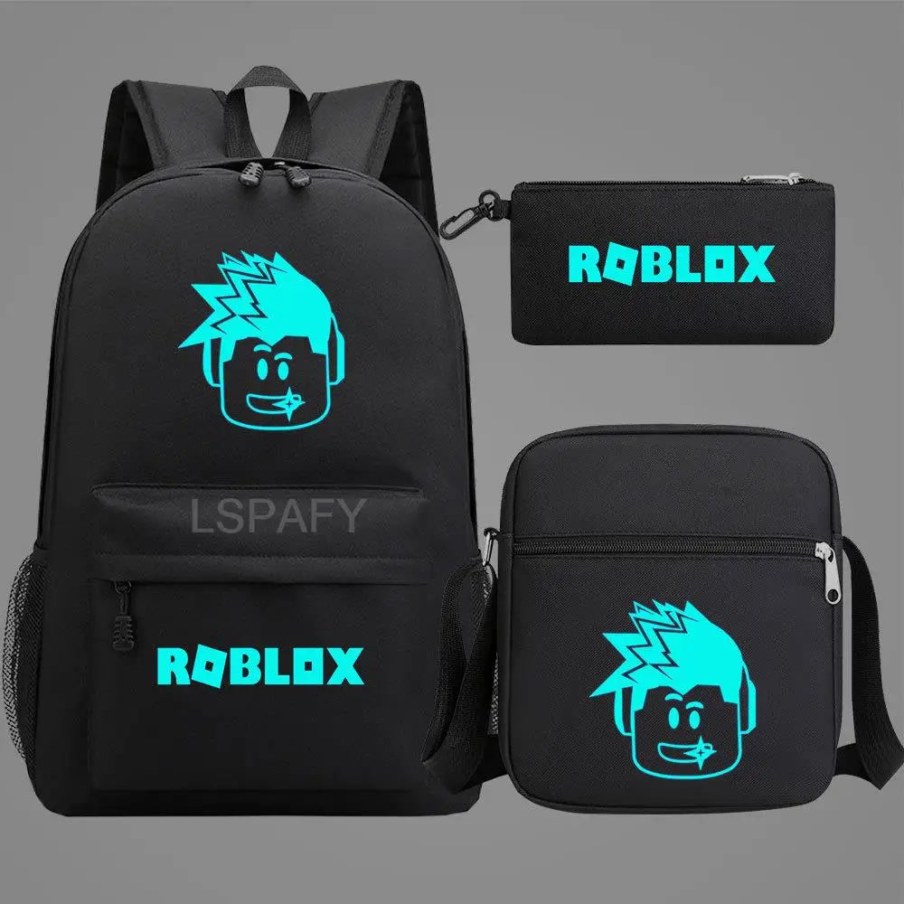Luminous Cartoon Backpack Set for Kids & Adults