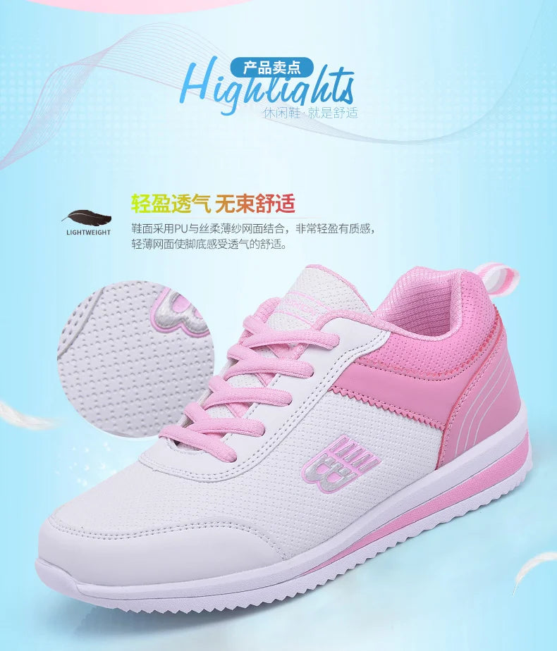 Women's Comfortable Golf Shoes, White Gray Girls' Outdoor Running Shoes, Women's Classic Casual Walking Shoes