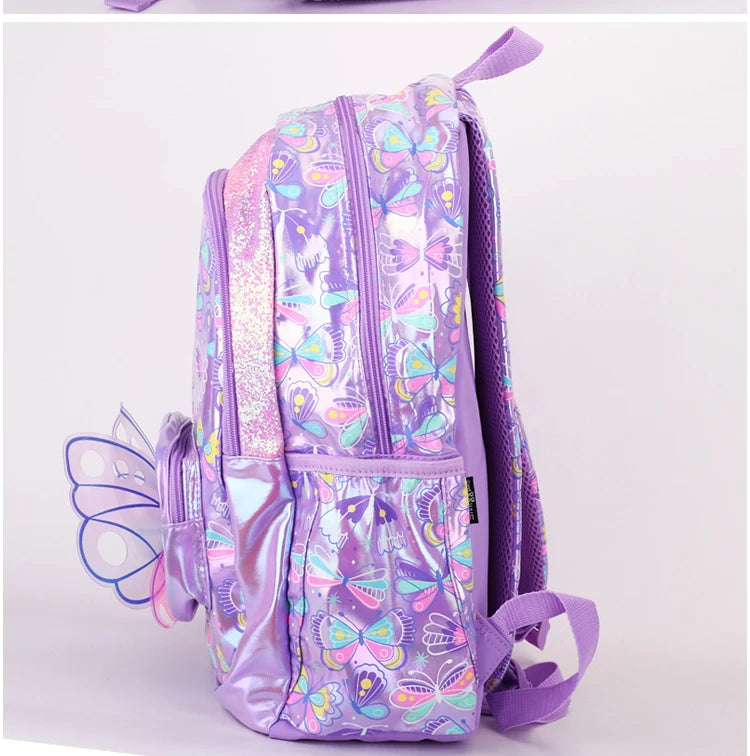 Butterfly Breeze Large Capacity School Backpack