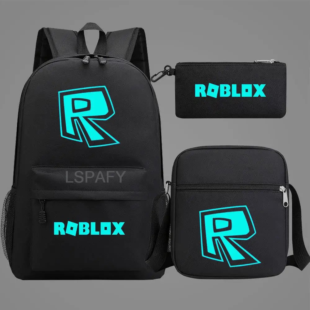 Luminous Cartoon Backpack Set for Kids & Adults
