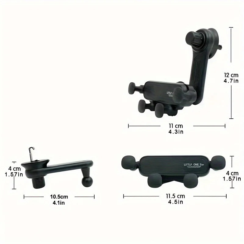 New Gravity Car Phone Holder - Strong Air Vent Clip Mount for Secure Holding, Adjustable Mobile Cell Stand for Hands-Free - Your Gift Ideas